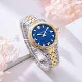 Buy Shop Versace Hellenyium Quartz Blue Dial Two Tone Steel Strap Watch for Women - VE2S00522 USA Online