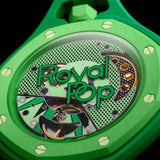 Buy Shop Swatch Royal Pop Green Dial Green Leather Strap Watch for Men - Green Eight USA Online