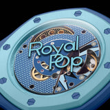 Buy Shop Swatch Royal Pop Blue Dial Blue Leather Strap Watch for Men - Lan Ba USA Online