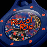 Buy Shop Swatch Royal Pop Blue Dial Blue Leather Strap Watch for Men - Orenji Hachi USA Online
