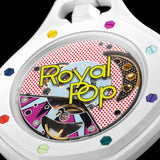 Buy Shop Swatch Royal Pop White Dial White Leather Strap Watch for Men - Huit Blanc USA Online
