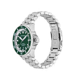 Buy Shop Emporio Armani Sea Explorer Green Dial Silver Steel Strap Watch for Men - AR60080 USA Online