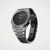 Buy Shop D1 Milano Ultra Thin Black Dial Gray Steel Strap Watch for Men - D1-UTBJ15 USA Online