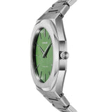 Buy Shop D1 Milano Ultra Thin Moss Green Dial Silver Steel Strap Watch for Men - D1-UTBJ06 USA Online