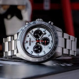 Buy Shop Seiko Prospex Speedtimer Solar Chronograph Silver Dial Silver Steel Strap Watch for Men - SSC911 USA Online