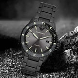 Buy Shop Emporio Armani World Explorer Black Dial Black Steel Strap Watch for Men - AR11398 USA Online