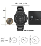 Buy Shop Hugo Boss Taper Chronograph Black Dial Black Steel Strap Watch for Men - 1514088 USA Online