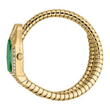 Just Cavalli Ornato Green Dial Gold Steel Strap Watch for Women - JC1L303M0035