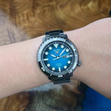 Buy Shop Seiko 5 Sports Automatic Turquoise Dial Grey Steel Strap Watch for Men - SRPC65J1 USA Online