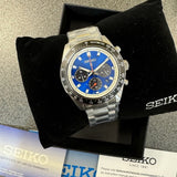 Buy Shop Seiko Speedtimer Solar US Special Edition Blue Dial Silver Steel Strap Watch for Men - SSC931 USA Online