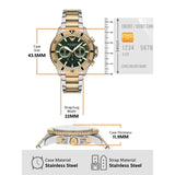 Buy Shop Emporio Armani Sea Explorer Chronograph Green Dial Two Tone Steel Strap Watch for Men - AR11586 USA Online