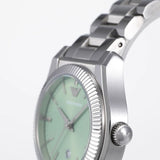 Buy Shop Emporio Armani Federica Mint Green Dial Silver Steel Strap Watch for Women - AR11656 USA Online