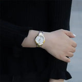 Buy Shop Emporio Armani Cleo Three Hand Mother of Pearl Dial Two Tone Steel Strap Watch for Women - AR11513 USA Online