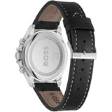 Buy Shop Hugo Boss Troper Chronograph Black Dial Black Leather Strap Watch for Men - 1514055 USA Online