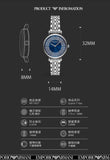 Buy Shop Emporio Armani Gianni T-Bar Blue Dial Silver Steel Strap Watch for Women - AR11627 USA Online