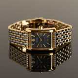 Buy Shop Tory Burch Eleanor Mother of Pearl Black Dial Two Tone Steel Strap Watch for Women - TBW1084 USA Online