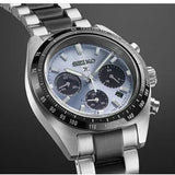 Seiko Prospex Speedtimer Solar Chronograph Limited Edition Blue Dial Two Tone Steel Strap Watch for Men - SSC909