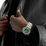 Buy Shop Emporio Armani Sea Explorer Green Dial Silver Steel Strap Watch for Men - AR60080 USA Online