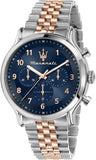 Buy Shop Maserati Epoca Limited Edition Chronograph Blue Dial Two Tone Steel Strap Watch for Men - R8873618021 USA Online