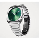 Buy Shop D1 Milano Square Eden Green Dial Silver Steel Strap Watch for Men - D1-SQBJ06 USA Online
