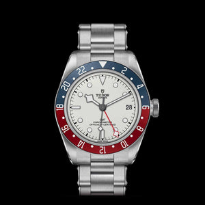 Buy Shop Tudor Black Bay GMT Silver Dial Silver Steel Strap Watch for Men - M79830RB-0010 USA Online