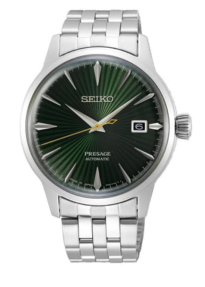 Buy Shop Seiko Presage Cocktail Time Automatic Green Dial Silver Steel Strap Watch for Men - SRPE15J1 USA Online