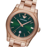 Buy Shop Emporio Armani Federica Analog Green Dial Rose Gold Steel Strap Watch for Women - AR11639 USA Online