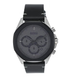 Buy Shop Hugo Boss Cloud Chronograph Grey Dial Black Leather Strap Watch for Men - 1514014 USA Online
