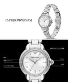 Buy Shop Emporio Armani Mia Mother of Pearl Dial Silver Steel Strap Watch for Women - AR11596 USA Online