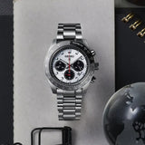 Buy Shop Seiko Prospex Speedtimer Solar Chronograph Silver Dial Silver Steel Strap Watch for Men - SSC911 USA Online