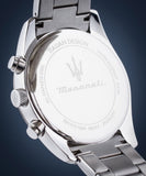 Buy Shop Maserati Attrazione Chronograph White Dial Silver Steel Strap Watch for Men - R8853151004 USA Online