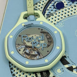 Buy Shop Swatch Royal Pop Lime Green Dial Lime Green Leather Strap Watch for Men - Blaue Acht USA Online