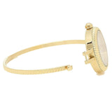 Tory Burch Riva Gold Dial Gold Steel Strap Watch for Women - TBW4029