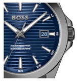 Buy Shop Hugo Boss Strike Blue Dial Gunmetal Grey Steel Strap Watch for Men - 1514175 USA Online