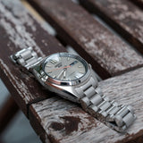 Buy Shop Seiko 5 Sports SNXS Series Automatic Beige Dial Silver Steel Strap Watch for Men - SRPK91K1 USA Online