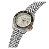 Buy Shop Seiko 5 GMT Sport Asia Exclusive Limited Edition Off White Dial Silver Steel Strap Watch for Men - SSK046K1 USA Online