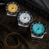 Buy Shop Citizen Mechanical Automatic Yellow Dial Silver Steel Strap Watch for Men - NJ0170-83Z USA Online