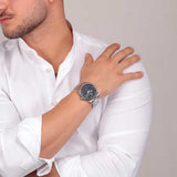 Buy Shop Maserati Competizione Blue Dial Silver Steel Strap Watch for Men - R8853100029 USA Online
