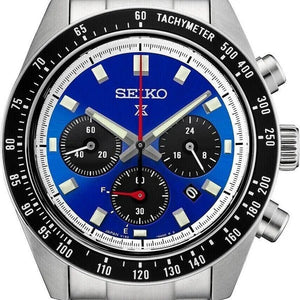 Buy Shop Seiko Speedtimer Solar US Special Edition Blue Dial Silver Steel Strap Watch for Men - SSC931 USA Online