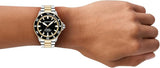 Buy Shop Emporio Armani Sea Explorer Black Dial Two Tone Steel Strap Watch for Men - AR60089 USA Online