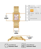 Buy Shop Tory Burch Eleanor Mother of Pearl Pink Dial Gold Steel Strap Watch for Women - TBW1077 USA Online
