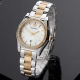 Buy Shop Emporio Armani Federica Mother of Pearl Dial Two Tone Steel Strap Watch for Women - AR11559 USA Online