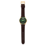 Buy Shop Citizen Mechanical Automatic Green Dial Brown Leather Strap Watch for Men - NJ0173-18X USA Online