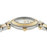 Buy Shop Versace Reve Analog White Dial Two Tone Steel Strap Watch for Women - VE8B00724 USA Online
