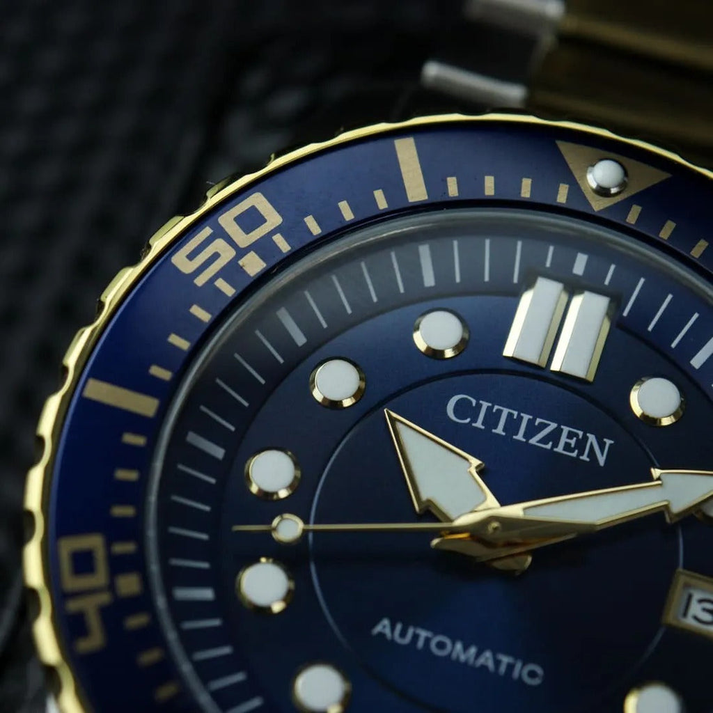 Buy Shop Citizen Mechanical Automatic Blue Dial Two Tone Steel Strap Watch for Men - NJ0174-82L USA Online