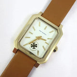 Buy Shop Tory Burch Robinson White Dial Brown Leather Strap Watch for Women - TBW1503 USA Online