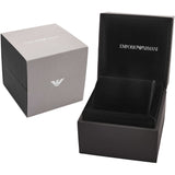 Buy Shop Emporio Armani Classic Crystals Silver Dial Black Leather Strap Watch for Women - AR11660 USA Online