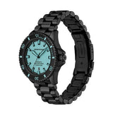 Buy Shop Emporio Armani Sea Explorer Turquoise Blue Dial Black Steel Strap Watch for Men - AR60084 USA Online