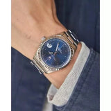 Buy Shop Maserati Competizione Blue Dial Silver Steel Strap Watch for Men - R8853100029 USA Online
