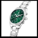 Buy Shop Maserati Competizione Chronograph Green Dial Silver Steel Strap Watch for Men - R8853100044 USA Online